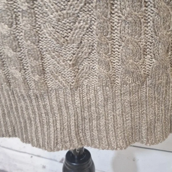 #1084 Anthropologie's RD Style Cable Knit Mini Dress/ tunic sz M - Picture 4 of 9